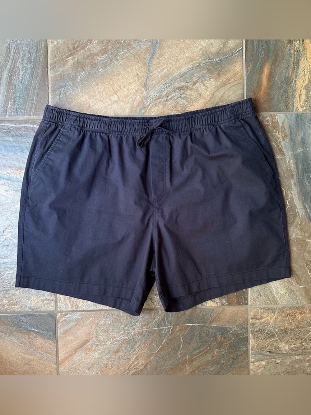 Old Navy Twill Jogger Shorts Built-In Flex Men’s Size XXL Tall Moire Navy
